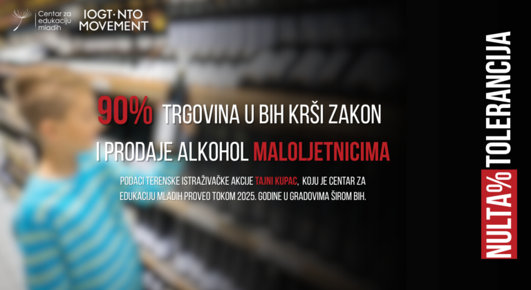 90% trgovina prodaje alkohol djeci: Ko štiti mlade u Bosni i Hercegovini?​